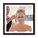 ArtzFolio Customised Wall &amp; Table Photo Frame D647 | Upload Your Photos | Personalized Gift Birthday, Wife, Husband, Anniversary, Parents, Friends | Dark Brown | 8x8 inch (20x20 cms)