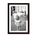 ArtzFolio Customised Wall &amp; Table Photo Frame D642 | Upload Your Photos | Personalized Gift Birthday, Wife, Husband, Anniversary, Parents, Friends | Dark Brown | 5x7 inch (13x18 cms)