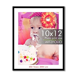 artzfolio customised wall photo frame d653  upload your photos  personalized gift birthday wife husband anniversary parents friends  black  10x12 inch 25x30 cms