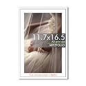 ArtzFolio Customised Wall Photo Frame D654 | Upload Your Photos | Extra Large Size | Gift for Birthday, Wife, Husband, Anniversary, Parents, Friends | White | A3 Size | 11.7x16.5 inch (30x42 cms)