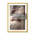 ArtzFolio Customised Wall Photo Frame D654 | Upload Your Photos | Extra Large Size Photo Frame Gift for Birthday, Anniversary, Friends &amp; Family | Golden | A3 Size | 11.7x16.5 inch (30x42 cms)