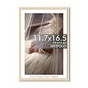 ArtzFolio Customised Wall Photo Frame D654 | Upload Your Photos | Extra Large Size Photo Frame Gift for Birthday, Anniversary, Friends &amp; Family | Natural Brown | A3 Size | 11.7x16.5 inch (30x42 cms)