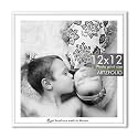 ArtzFolio Customised Wall Photo Frame D655 | Upload Your Photos | Personalized Gift Birthday, Wife, Husband, Anniversary, Parents, Friends | White | 12x12 inch (30x30 cms)