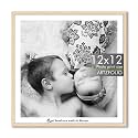 ArtzFolio Customised Wall Photo Frame D655 | Upload Your Photos | Personalized Gift Birthday, Wife, Husband, Anniversary, Parents, Friends | Natural Brown | 12x12 inch (30x30 cms)