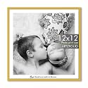 ArtzFolio Customised Wall Photo Frame D655 | Upload Your Photos | Personalized Gift Birthday, Wife, Husband, Anniversary, Parents, Friends | Golden | 12x12 inch (30x30 cms)