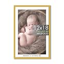 ArtzFolio Customised Wall Photo Frame D656 | Upload Your Photos | Extra Large Size | Gift for Birthday, Wife, Husband, Anniversary, Parents, Friends | Golden | 12x18 inch (30x46 cms)