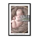 ArtzFolio Customised Wall Photo Frame D656 | Upload Your Photos | Extra Large Size | Gift for Birthday, Wife, Husband, Anniversary, Parents, Friends | Black | 12x18 inch (30x46 cms)