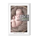 ArtzFolio Customised Wall Photo Frame D656 | Upload Your Photos | Extra Large Size | Gift for Birthday, Wife, Husband, Anniversary, Parents, Friends | White | 12x18 inch (30x46 cms)