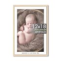 ArtzFolio Customised Wall Photo Frame D656 | Upload Your Photos | Extra Large Size | Gift for Birthday, Wife, Husband, Anniversary, Parents, Friends | Natural Brown | 12x18 inch (30x46 cms)