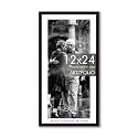 ArtzFolio Customised Wall Photo Frame D657 | Upload Your Photos | Extra Large Size | Gift for Birthday, Wife, Husband, Anniversary, Parents, Friends | Dark Brown | 12x24 inch (30x61 cms)