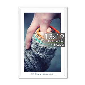 artzfolio customised wall photo frame d658  upload your photos  extra large size  gift for birthday wife husband anniversary parents friends  white  13x19 inch 33x48 cms