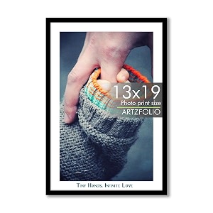 artzfolio customised wall photo frame d658  upload your photos  extra large size  gift for birthday wife husband anniversary parents friends  black  13x19 inch 33x48 cms