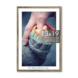 artzfolio customised wall photo frame d658  upload your photos  extra large size  gift for birthday wife husband anniversary parents friends  antique golden  13x19 inch 33x48 cms