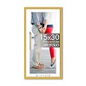 ArtzFolio Customised Wall Photo Frame D659 | Upload Your Photos | Extra Large Size | Gift for Birthday, Wife, Husband, Anniversary, Parents, Friends | Golden | 15x30 inch (38x76 cms)