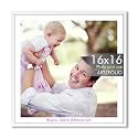 ArtzFolio Customised Wall Photo Frame D660 | Upload Your Photos | Extra Large Size | Gift for Birthday, Wife, Husband, Anniversary, Parents, Friends | White | 16x16 inch (41x41 cms)
