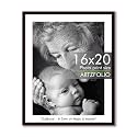ArtzFolio Customised Wall Photo Frame D661 | Upload Your Photos | Extra Large Size | Gift for Birthday, Wife, Husband, Anniversary, Parents, Friends | Dark Brown | 16x20 inch (41x51 cms)