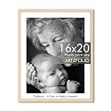 ArtzFolio Customised Wall Photo Frame D661 | Upload Your Photos | Extra Large Size | Gift for Birthday, Wife, Husband, Anniversary, Parents, Friends | Natural Brown | 16x20 inch (41x51 cms)