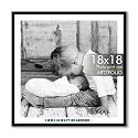 ArtzFolio Customised Wall Photo Frame D663 | Upload Your Photos | Extra Large Size | Gift for Birthday, Wife, Husband, Anniversary, Parents, Friends | Black | 18x18 inch (46x46 cms)