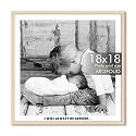 ArtzFolio Customised Wall Photo Frame D663 | Upload Your Photos | Extra Large Size | Gift for Birthday, Wife, Husband, Anniversary, Parents, Friends | Natural Brown | 18x18 inch (46x46 cms)