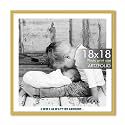 ArtzFolio Customised Wall Photo Frame D663 | Upload Your Photos | Extra Large Size | Gift for Birthday, Wife, Husband, Anniversary, Parents, Friends | Golden | 18x18 inch (46x46 cms)