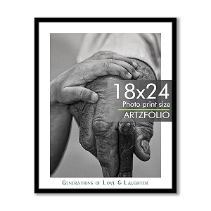 artzfolio customised wall photo frame d664  upload your photos  extra large size  gift for birthday wife husband anniversary parents friends  black  18x24 inch 46x61 cms