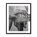 ArtzFolio Customised Wall Photo Frame D664 | Upload Your Photos | Extra Large Size | Gift for Birthday, Wife, Husband, Anniversary, Parents, Friends | Dark Brown | 18x24 inch (46x61 cms)
