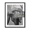 ArtzFolio Customised Wall Photo Frame D664 | Upload Your Photos | Extra Large Size | Gift for Birthday, Wife, Husband, Anniversary, Parents, Friends | Black | 18x24 inch (46x61 cms)