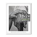 ArtzFolio Customised Wall Photo Frame D664 | Upload Your Photos | Extra Large Size | Gift for Birthday, Wife, Husband, Anniversary, Parents, Friends | White | 18x24 inch (46x61 cms)