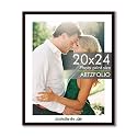 ArtzFolio Customised Wall Photo Frame D667 | Upload Your Photos | Extra Large Size | Gift for Birthday, Wife, Husband, Anniversary, Parents, Friends | Dark Brown | 20x24 inch (51x61 cms)