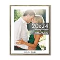 ArtzFolio Customised Wall Photo Frame D667 | Upload Your Photos | Extra Large Size | Gift for Birthday, Wife, Husband, Anniversary, Parents, Friends | Antique Golden | 20x24 inch (51x61 cms)