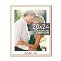 ArtzFolio Customised Wall Photo Frame D667 | Upload Your Photos | Extra Large Size | Gift for Birthday, Wife, Husband, Anniversary, Parents, Friends | Natural Brown | 20x24 inch (51x61 cms)