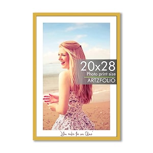 artzfolio customised frame for certificates d649  upload your photos  personalized gift birthday wife husband anniversary parents friends  golden  a4 size  83x117 inch 21x30 cms
