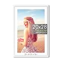 ArtzFolio Customised Wall Photo Frame D668 | Upload Your Photos | Extra Large Size | Gift for Birthday, Wife, Husband, Anniversary, Parents, Friends | White | 20x28 inch (51x71 cms)