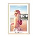 ArtzFolio Customised Wall Photo Frame D668 | Upload Your Photos | Extra Large Size | Gift for Birthday, Wife, Husband, Anniversary, Parents, Friends | Natural Brown | 20x28 inch (51x71 cms)
