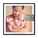 ArtzFolio Customised Wall Photo Frame D670 | Upload Your Photos | Extra Large Size | Gift for Birthday, Wife, Husband, Anniversary, Parents, Friends | Dark Brown | 24x24 inch (61x61 cms)