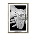 ArtzFolio Customised Wall Photo Frame D671 | Upload Your Photos | Extra Large Size | Gift for Birthday, Wife, Husband, Anniversary, Parents, Friends | Antique Golden | 24x36 inch (61x91 cms)
