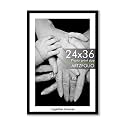 ArtzFolio Customised Wall Photo Frame D671 | Upload Your Photos | Extra Large Size | Gift for Birthday, Wife, Husband, Anniversary, Parents, Friends | Black | 24x36 inch (61x91 cms)