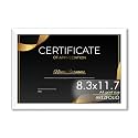 ArtzFolio Customized Frame for Certificates D618 | Upload Your Photos | Photo Gift for Birthday, Wife, Husband, Anniversary, Parents, Friends | White | A4 Size | 8.3x11.7 inch (21x30 cms)