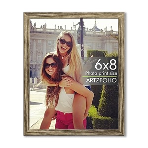 artzfolio customized wall amp table photo frame d613  upload your photos  photo gift for birthday wife husband anniversary parents friends  antique golden  6x8 inch 15x20 cms