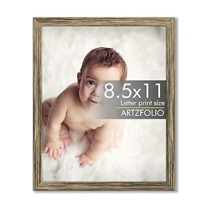 artzfolio customized wall amp table photo frame d619  upload your photos  photo gift for birthday wife husband anniversary parents friends  antique golden  letter size  85x11 inch 22x28 cms