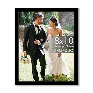 artzfolio customized wall amp table photo frame d615  upload your photos  photo gift for birthday wife husband anniversary parents friends  black  8x10 inch 20x25 cms