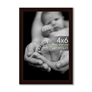 artzfolio customized wall amp table photo frame d610  upload your photos  photo gift for birthday wife husband anniversary parents friends  dark brown  4x6 inch 10x15 cms