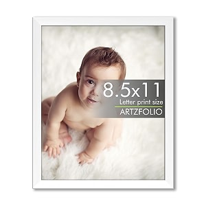 artzfolio customized wall amp table photo frame d619  upload your photos  photo gift for birthday wife husband anniversary parents friends  white  letter size  85x11 inch 22x28 cms