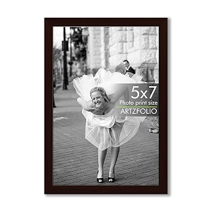 artzfolio customized wall amp table photo frame d611  upload your photos  photo gift for birthday wife husband anniversary parents friends  dark brown  5x7 inch 13x18 cms