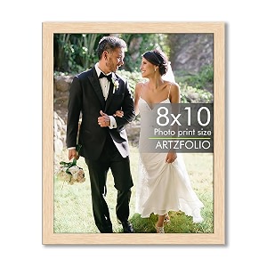 artzfolio customized wall amp table photo frame d615  upload your photos  photo gift for birthday wife husband anniversary parents friends  natural brown  8x10 inch 20x25 cms