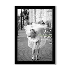 artzfolio customized wall amp table photo frame d611  upload your photos  photo gift for birthday wife husband anniversary parents friends  black  5x7 inch 13x18 cms