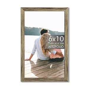 artzfolio customized wall amp table photo frame d614  upload your photos  photo gift for birthday wife husband anniversary parents friends  antique golden  6x10 inch 15x25 cms