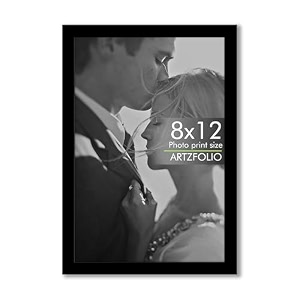 artzfolio customized wall amp table photo frame d617  upload your photos  photo gift for birthday wife husband anniversary parents friends  white  8x12 inch 20x30 cms