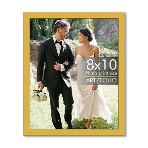 artzfolio customized wall amp table photo frame d615  upload your photos  photo gift for birthday wife husband anniversary parents friends  golden  8x10 inch 20x25 cms