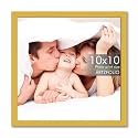 ArtzFolio Customized Wall &amp; Table Photo Frame D621 | Upload Your Photos | Photo Gift for Birthday, Wife, Husband, Anniversary, Parents, Friends | Golden | 10x10 inch (25x25 cms)